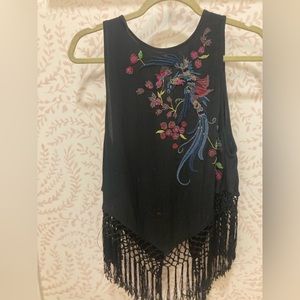 free people beaded shirt